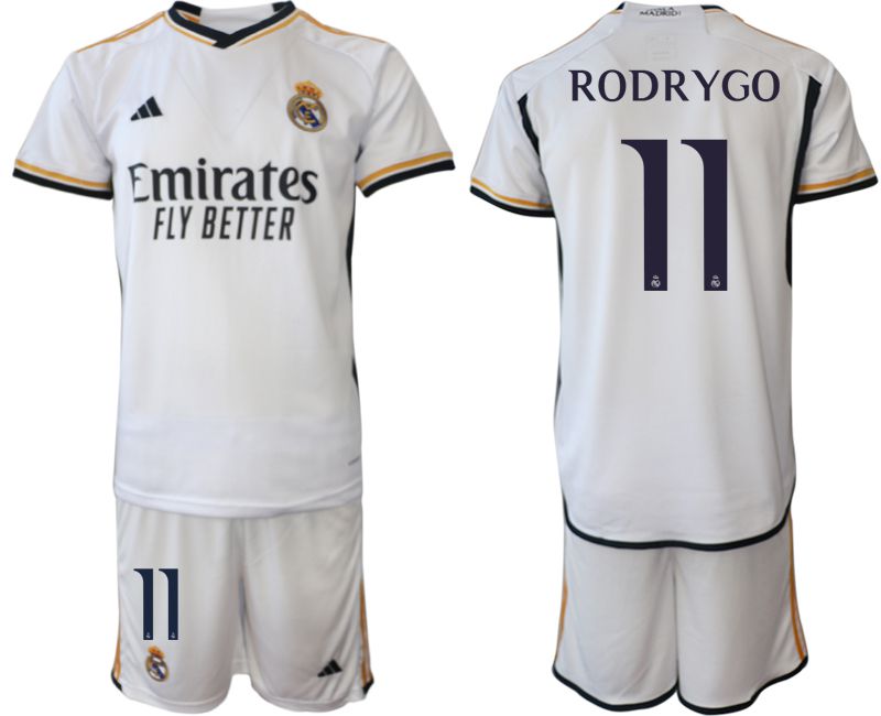 Men 2023-2024 Club Real Madrid home white 11 Soccer Jersey